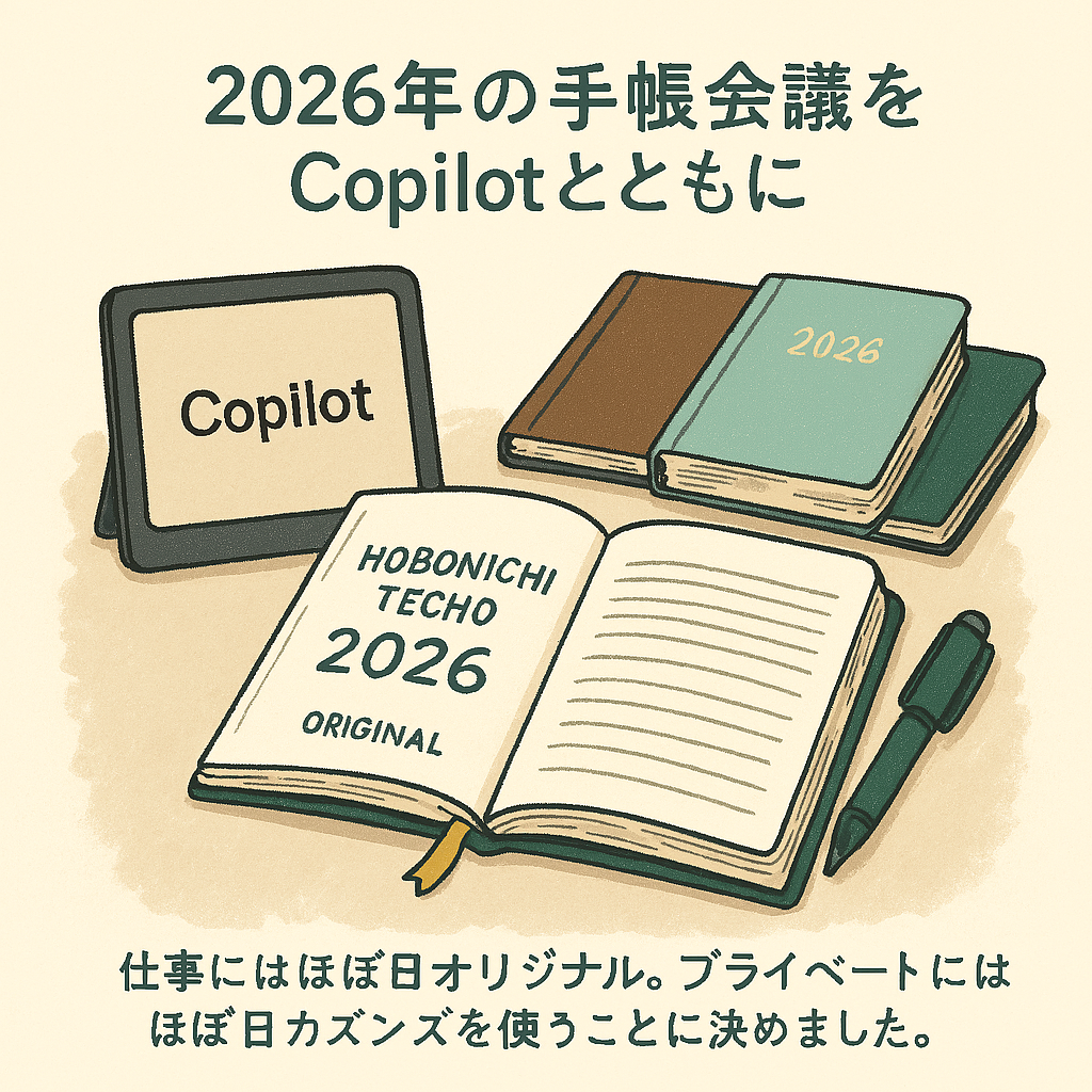 ２０２６年の手帳会議をCopilotとともに