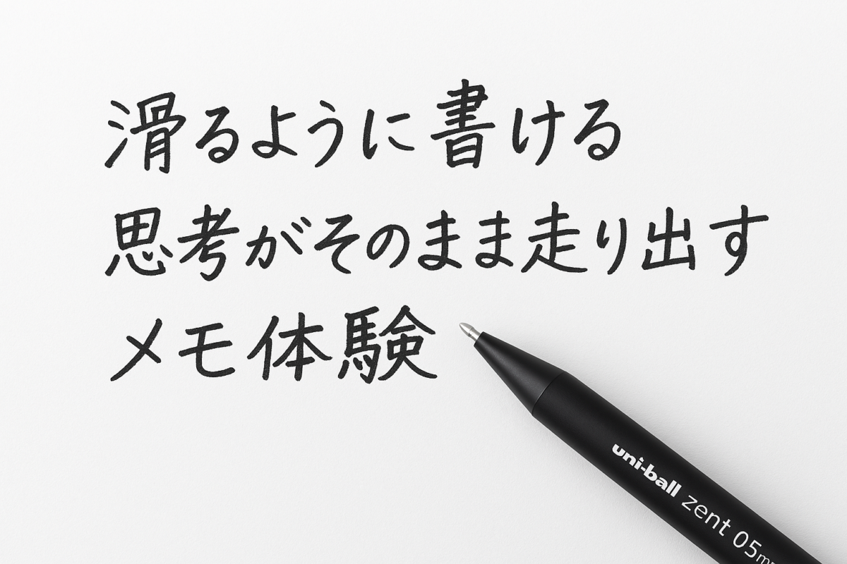 ✍️ユニボールZent 0.5mmで“思考がそのまま走り出す”メモ体験